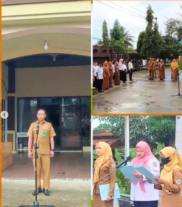Pelaksanaan Apel di Lingkup Kecamatan Bontang Barat
