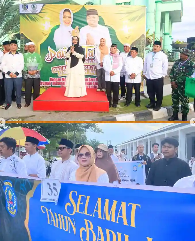 Kecamatan Bontang Barat turut serta dalam kegiatan Pawai Ta'aruf 1 Muharram 1447 H